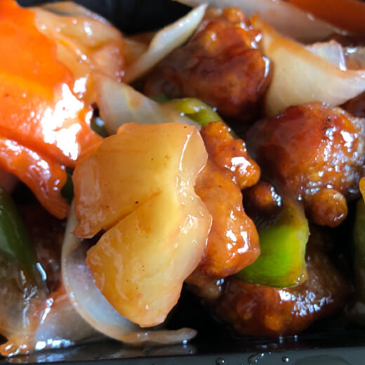 上海豫園　酢豚