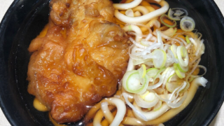 濱そば　鶏から揚げうどん
