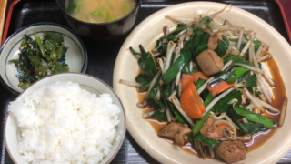 麺恋亭　レバニラ定食